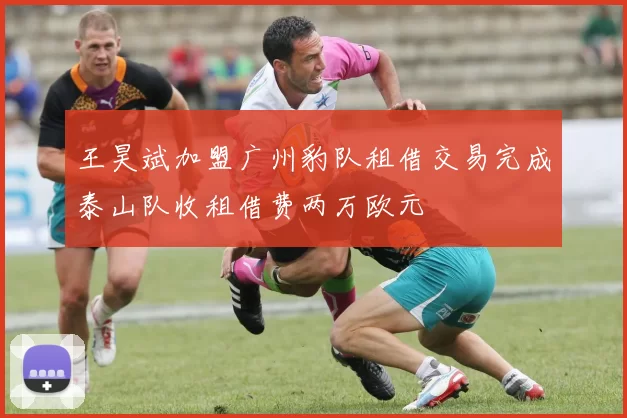 王昊斌加盟广州豹队租借交易完成泰山队收租借费两万欧元